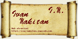 Ivan Makitan vizit kartica